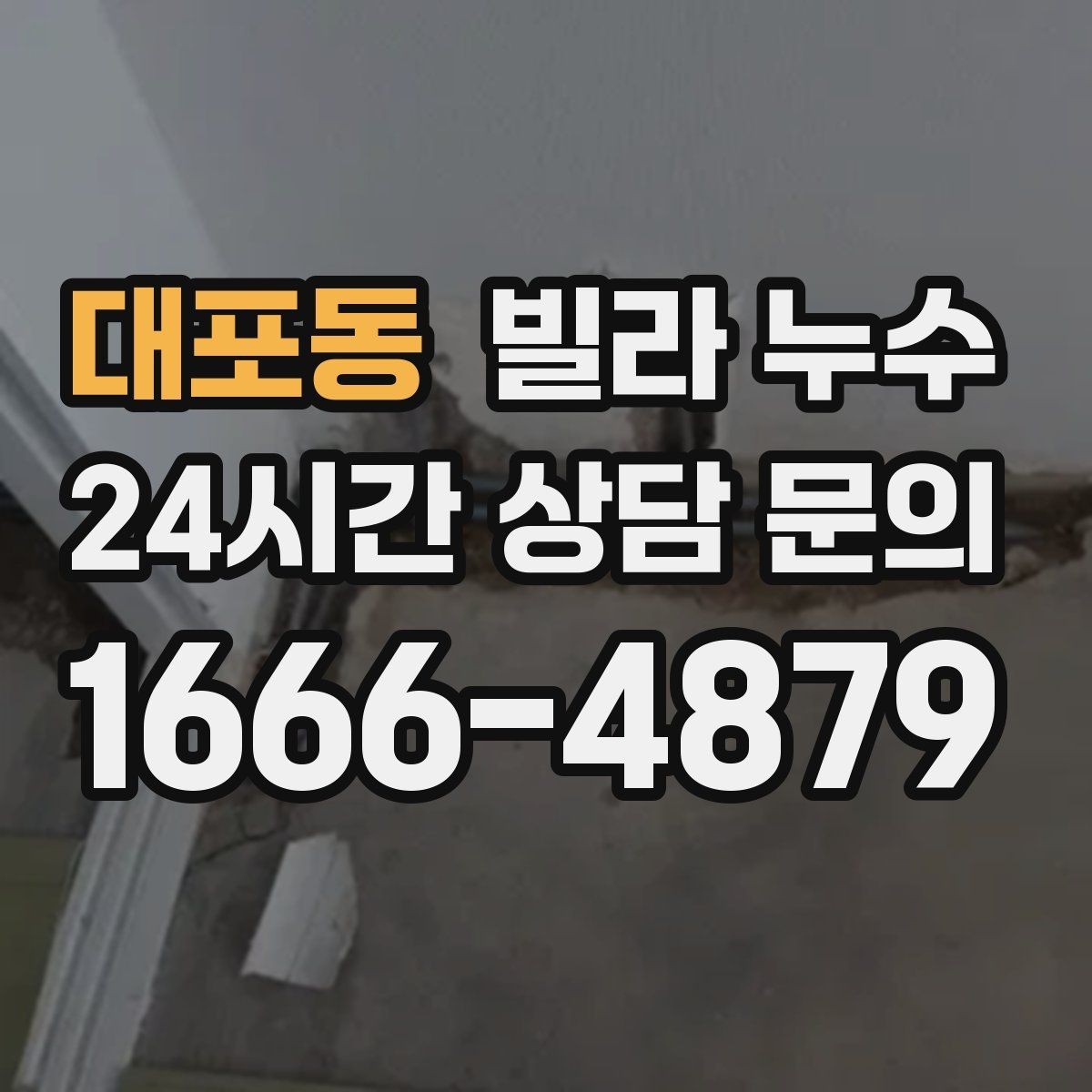 대포동 빌라 누수 환기해도 마르지 않는 벽은 왜 그럴까