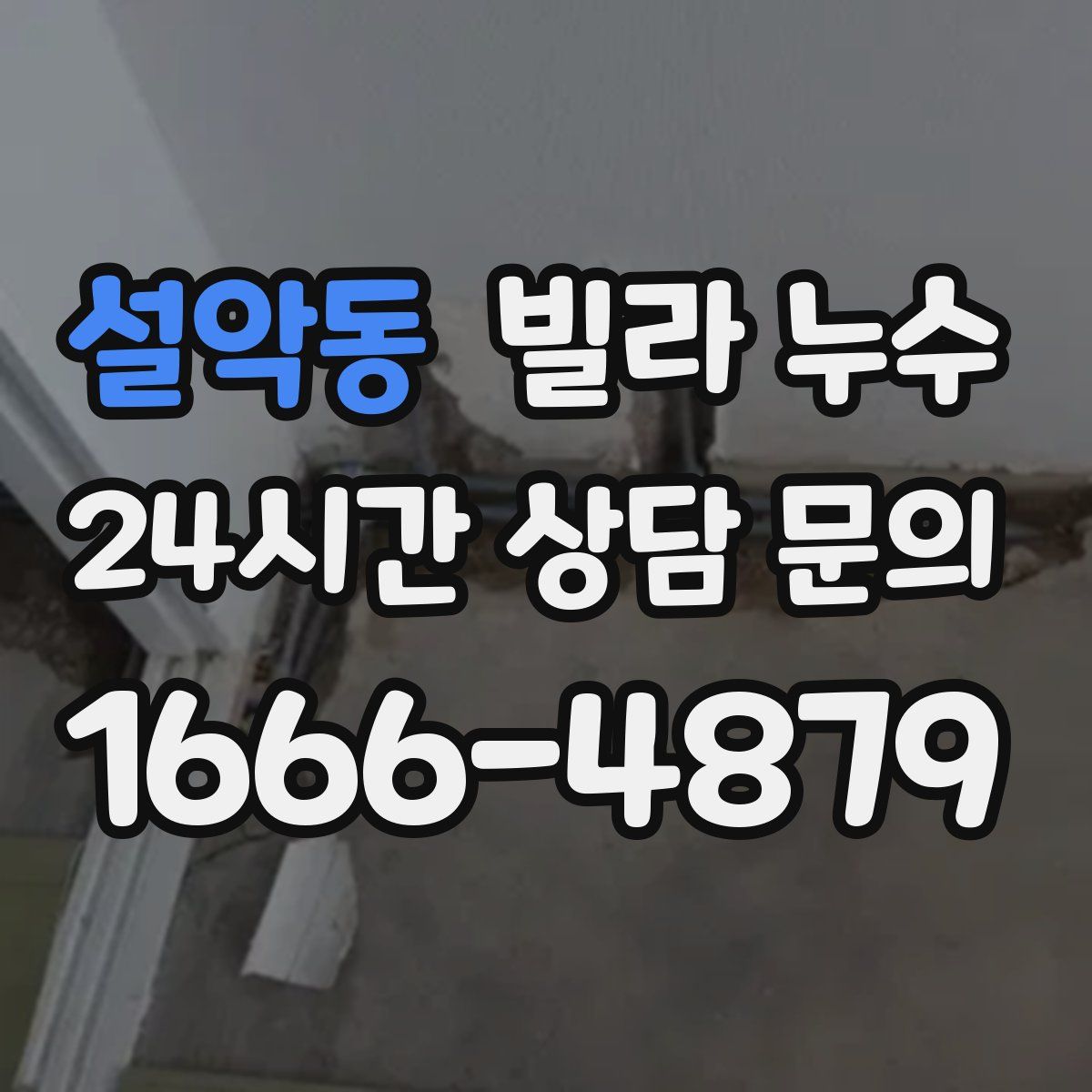 설악동 빌라 누수