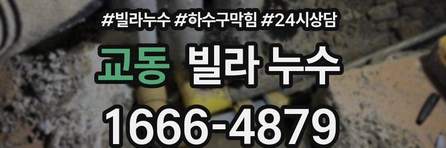 교동 빌라 누수