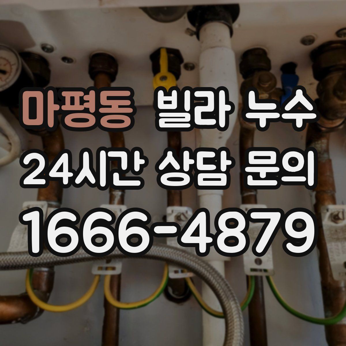 마평동 빌라 누수 세탁실 인근 벽이 젖는다면 확인할 것