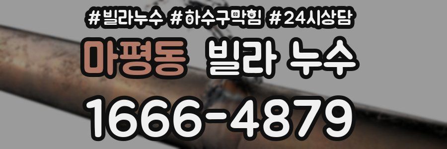 마평동 빌라 누수