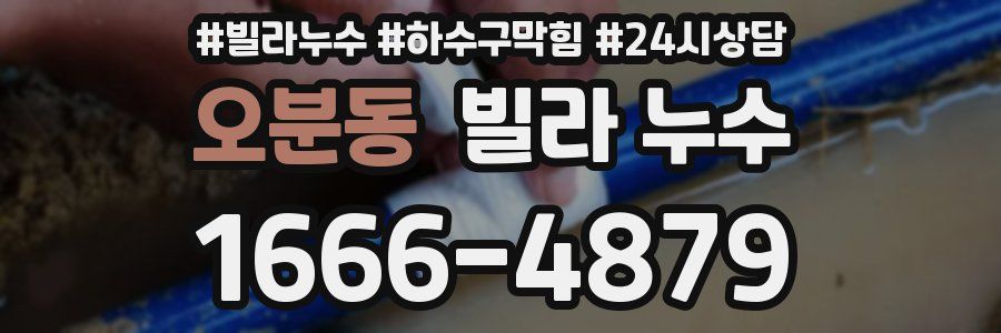 오분동 빌라 누수