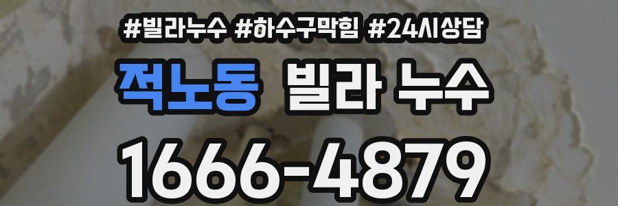 적노동 빌라 누수