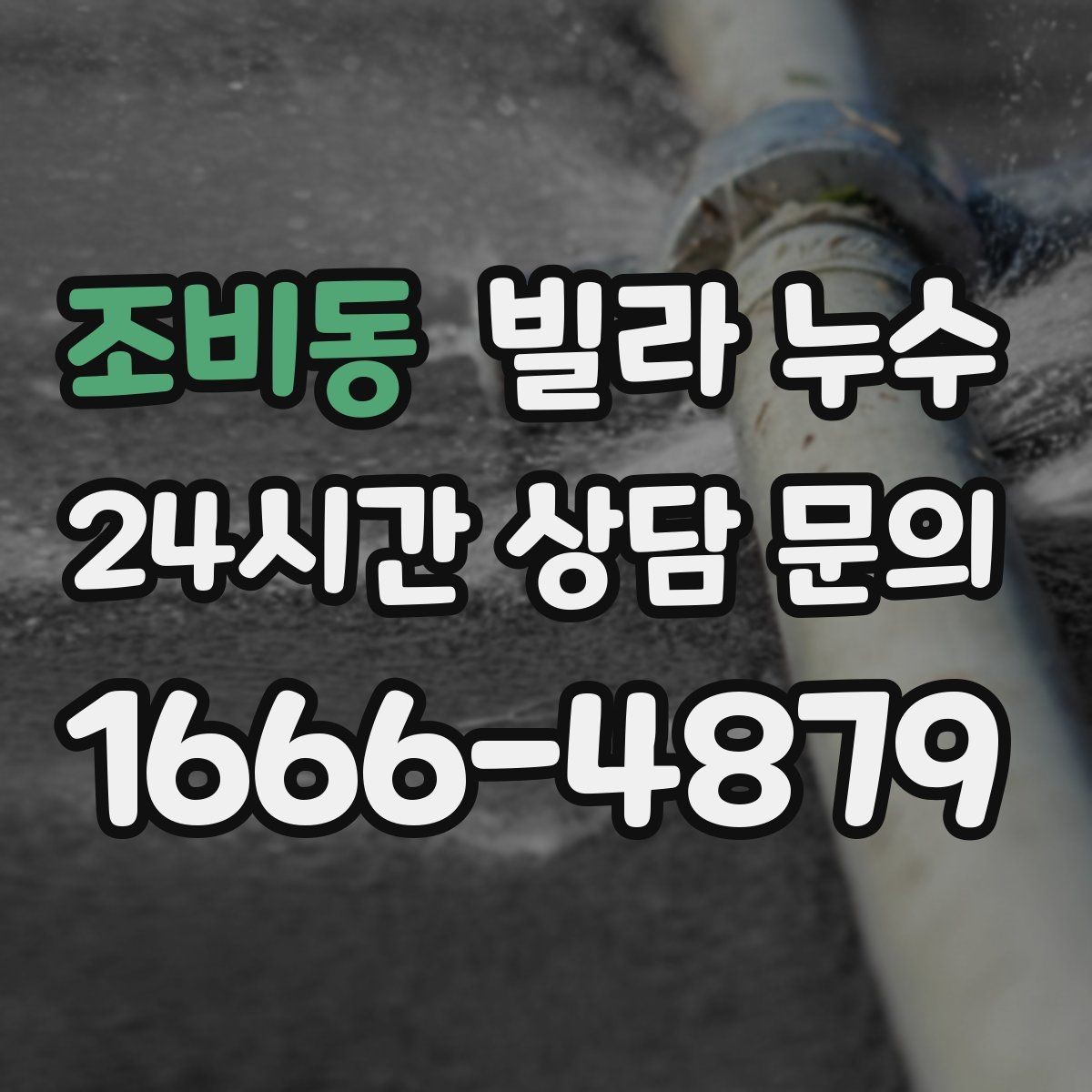 조비동 빌라 누수 도배만 다시 하면 재발하는 이유