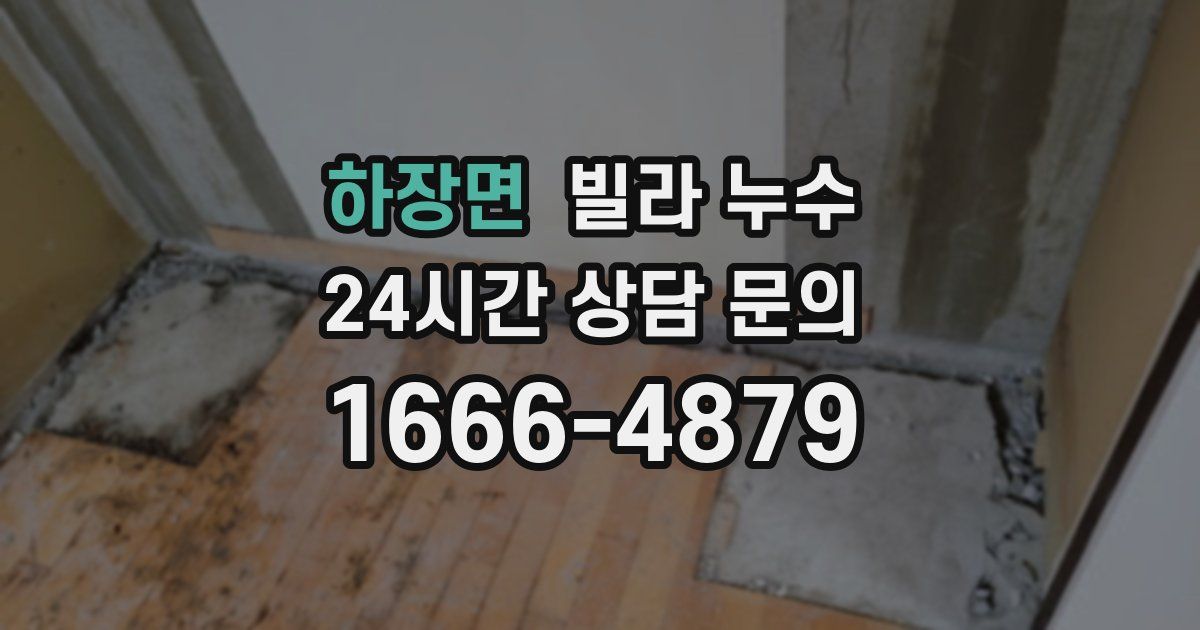 하장면 빌라 누수