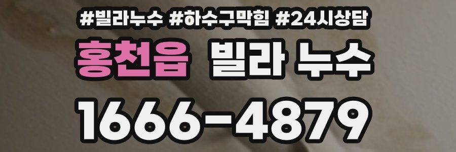 홍천읍 빌라 누수