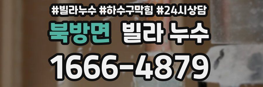 북방면 빌라 누수