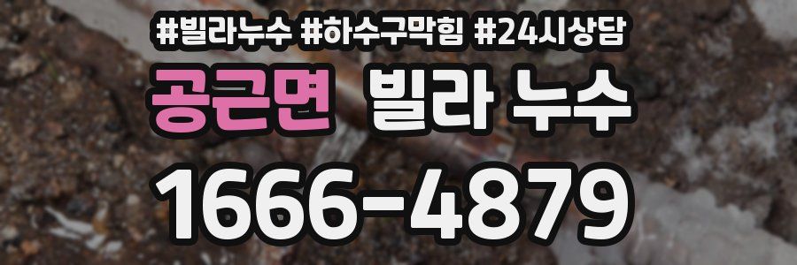 공근면 빌라 누수