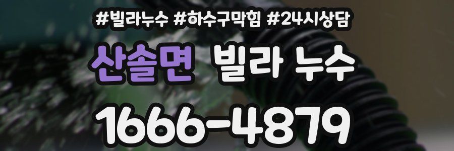 산솔면 빌라 누수