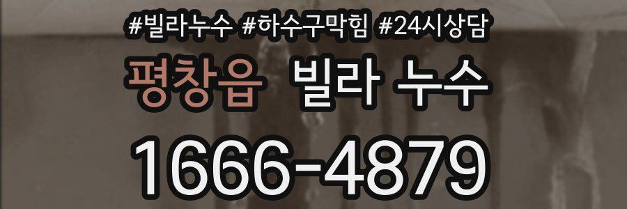 평창읍 빌라 누수