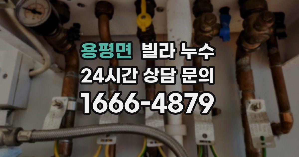 용평면 빌라 누수