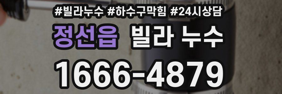 정선읍 빌라 누수