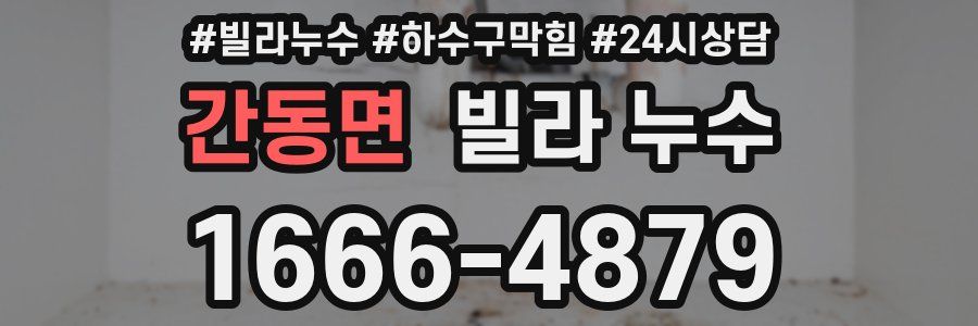 간동면 빌라 누수