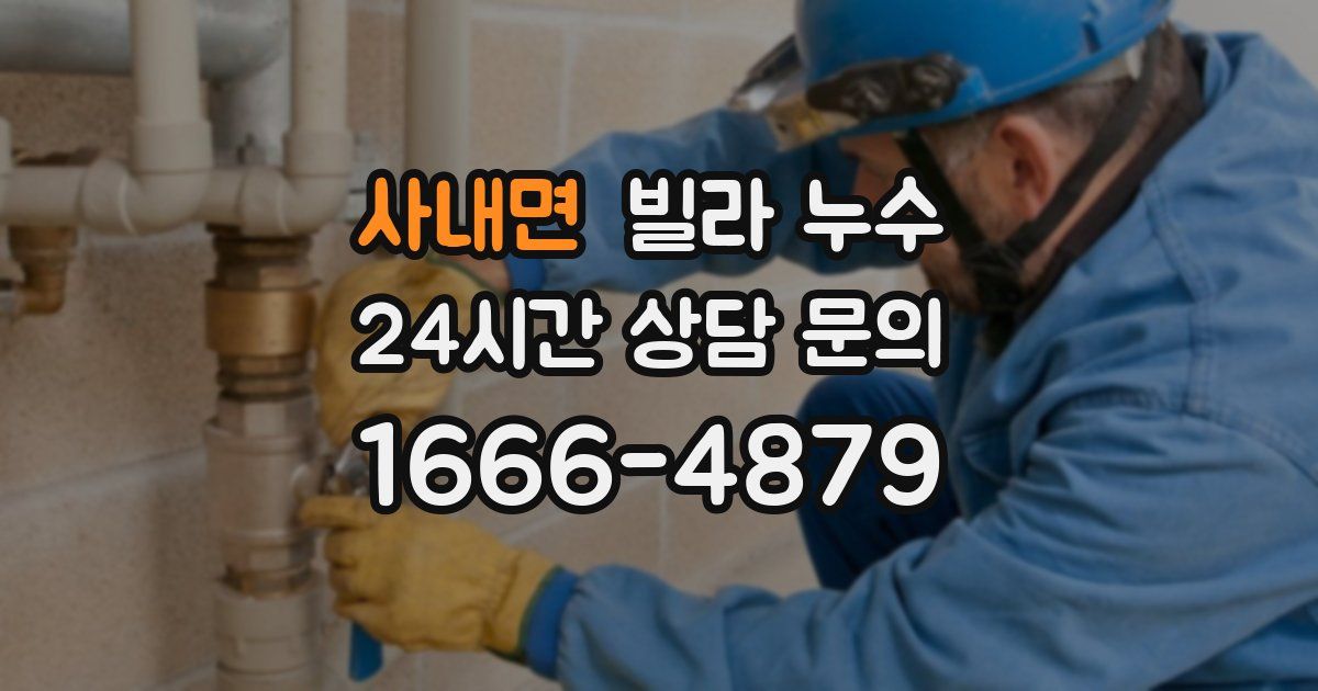 사내면 빌라 누수