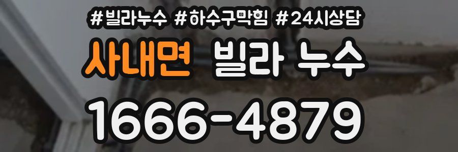 사내면 빌라 누수