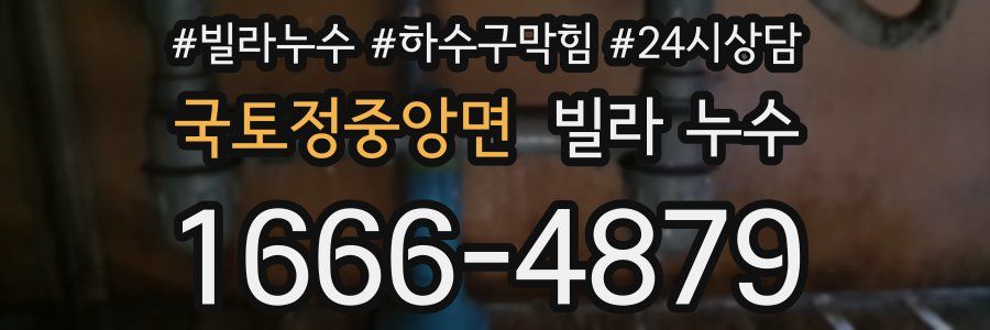 국토정중앙면 빌라 누수