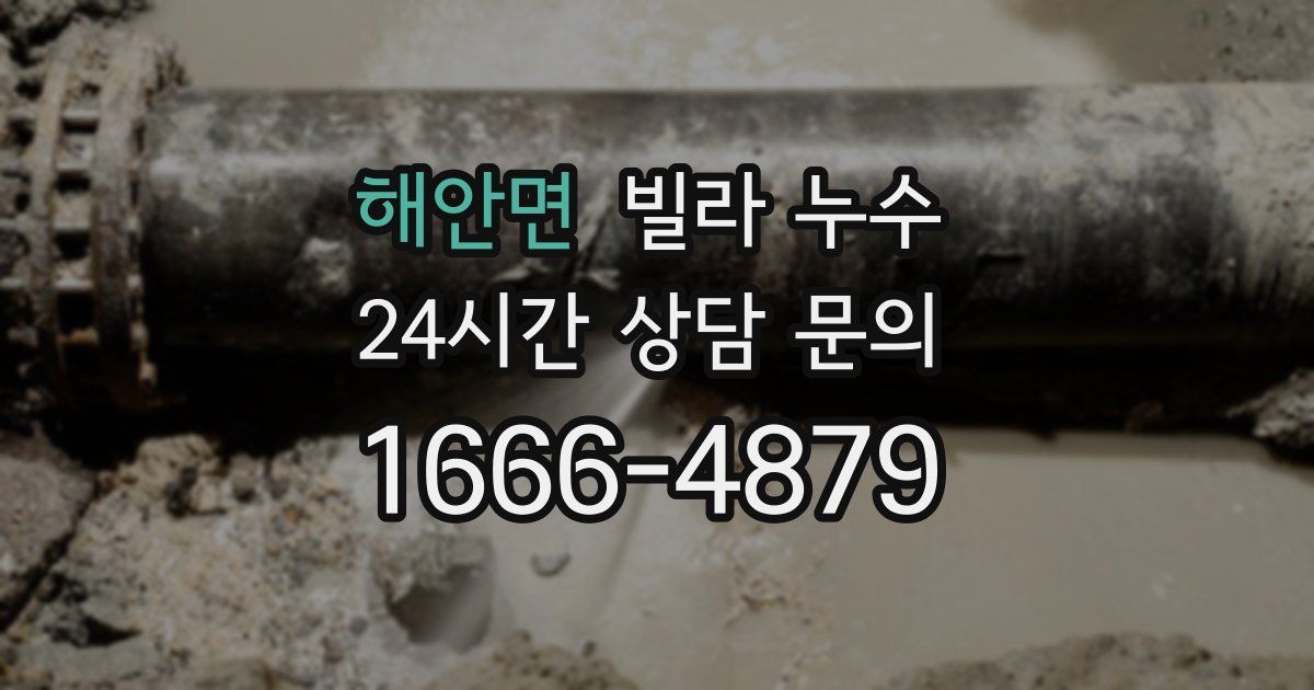 해안면 빌라 누수