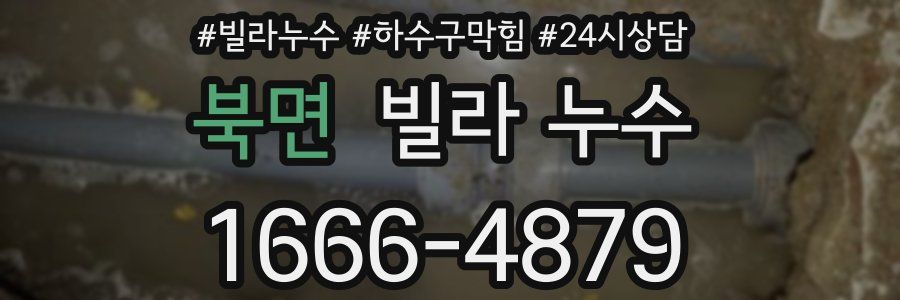 북면 빌라 누수