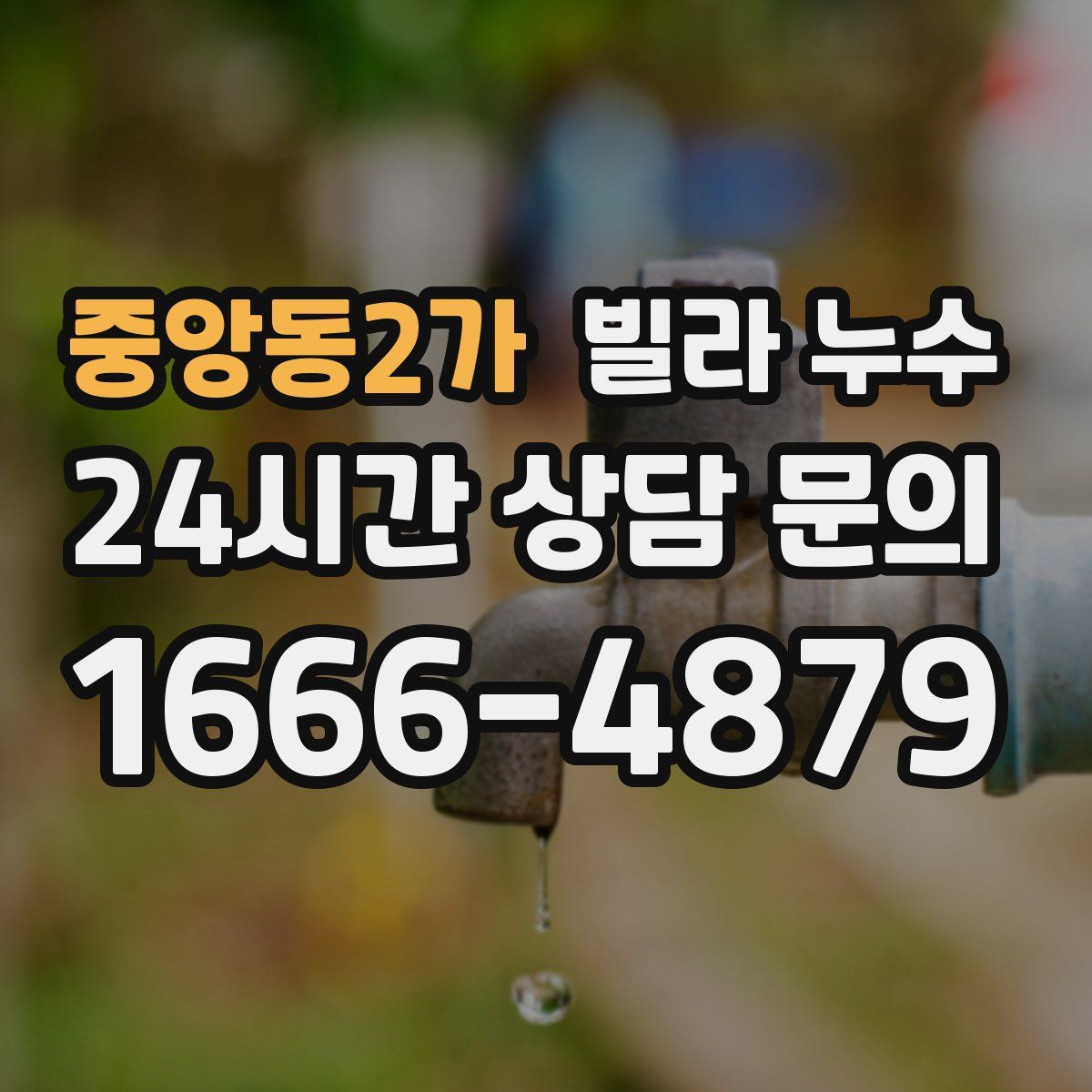 중앙동2가 빌라 누수