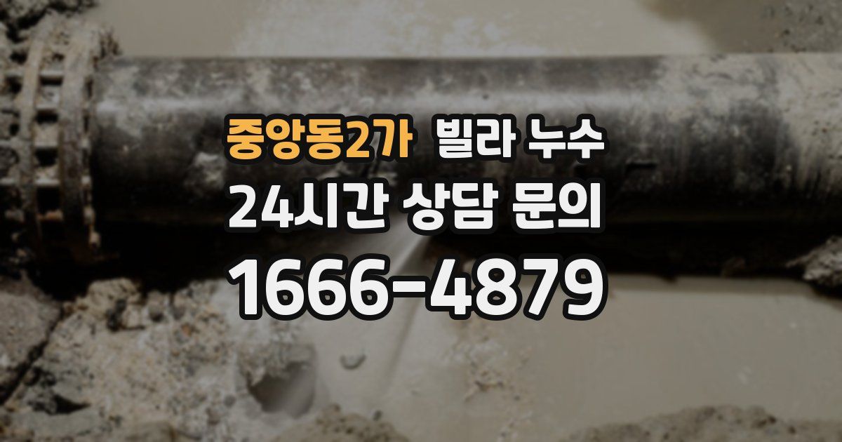 중앙동2가 빌라 누수