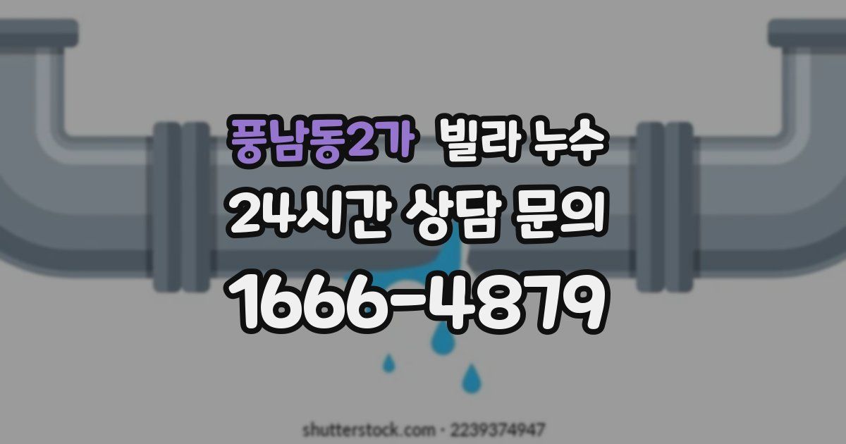 풍남동2가 빌라 누수