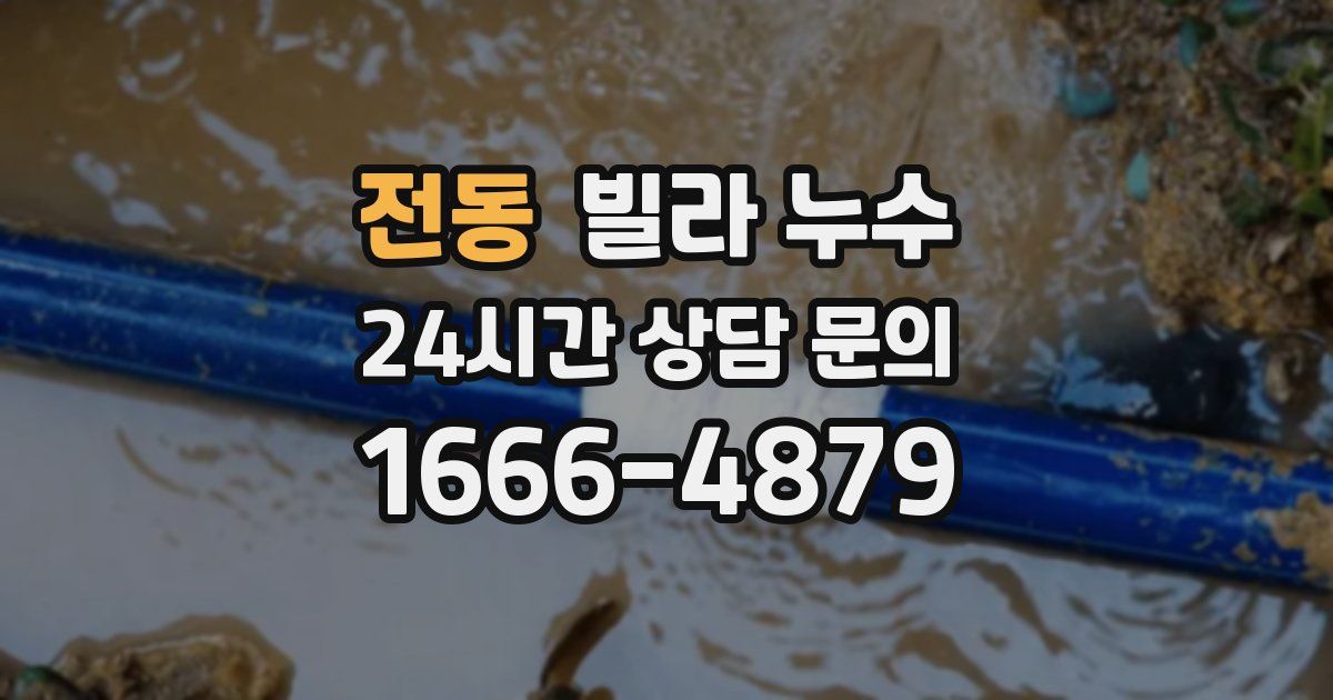 전동 빌라 누수