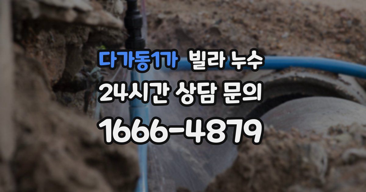 다가동1가 빌라 누수
