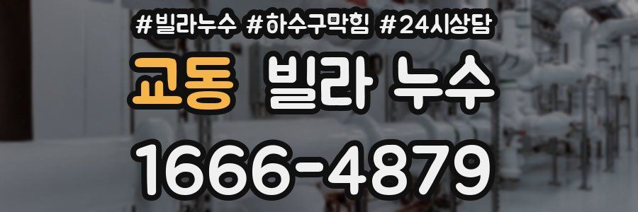 교동 빌라 누수