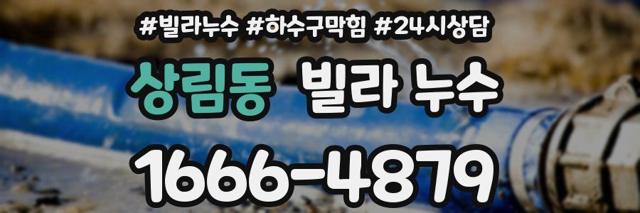 상림동 빌라 누수