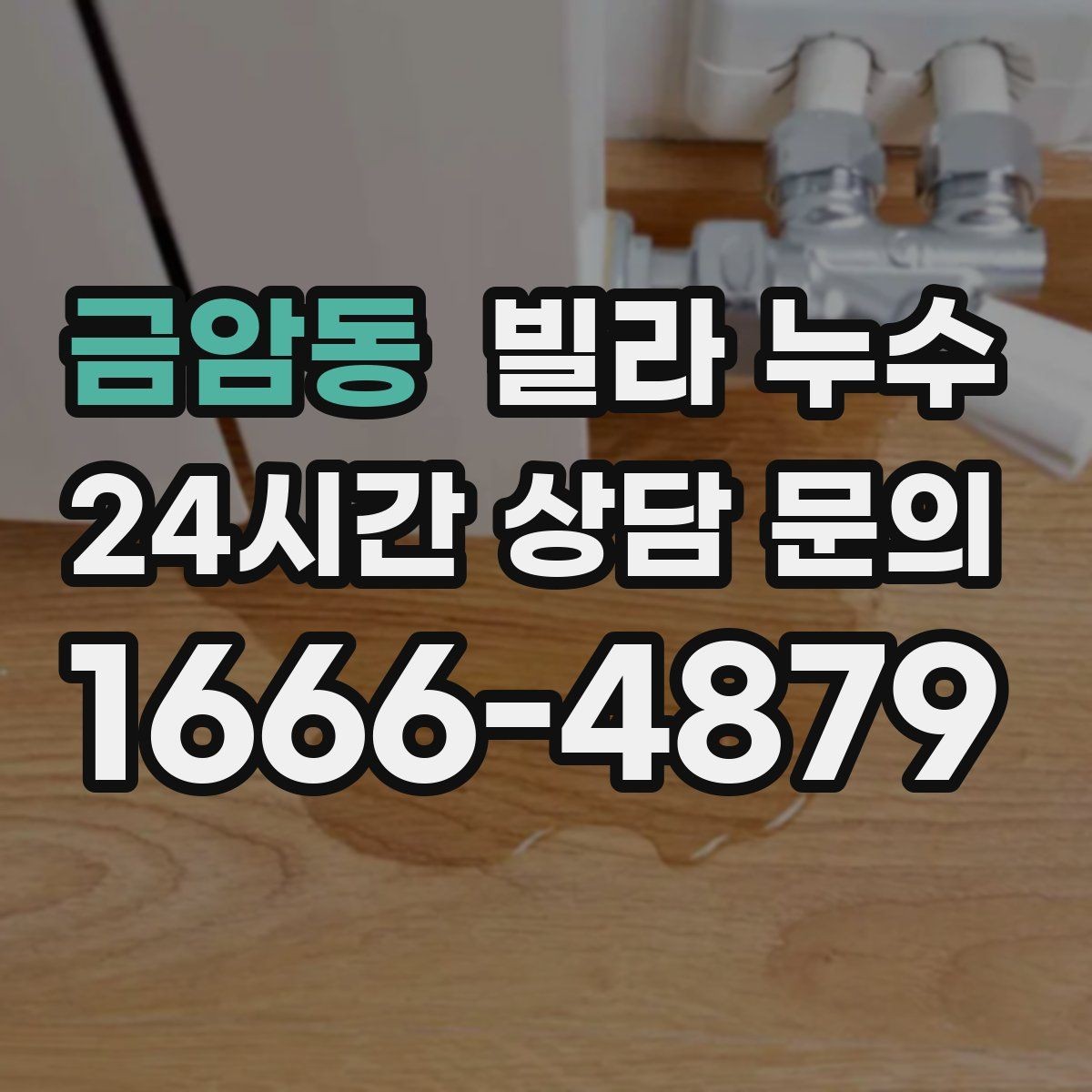 금암동 빌라 누수 주방 싱크대 아래가 젖는다면 배관 점검