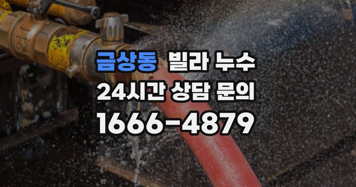 금상동 빌라 누수