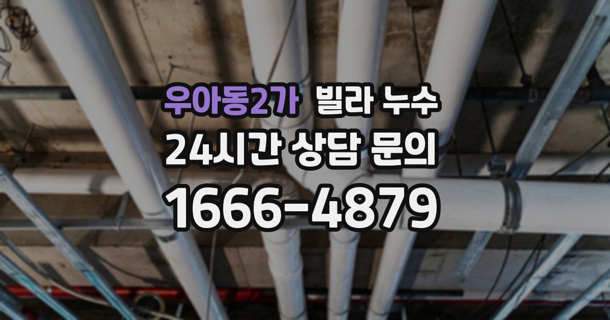 우아동2가 빌라 누수