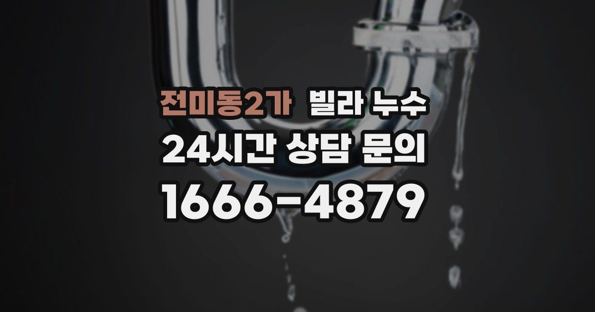 전미동2가 빌라 누수