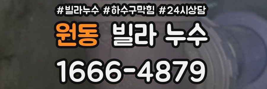 원동 빌라 누수