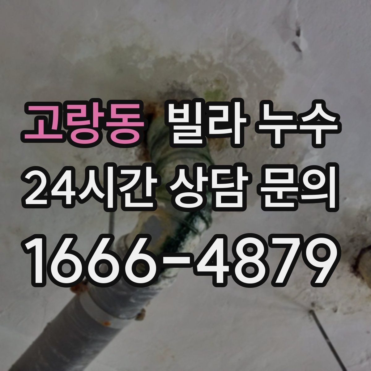고랑동 빌라 누수 특정 시간대에만 젖는다면 사용 패턴 확인