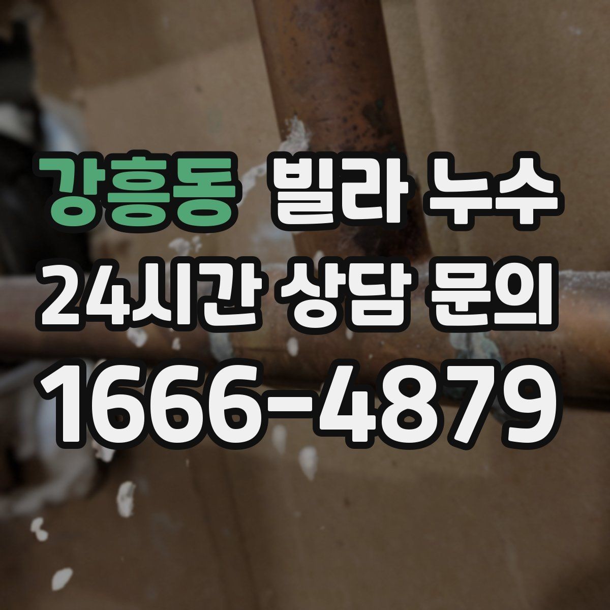 강흥동 빌라 누수 베란다 물고임이 실내 누수처럼 보일 때