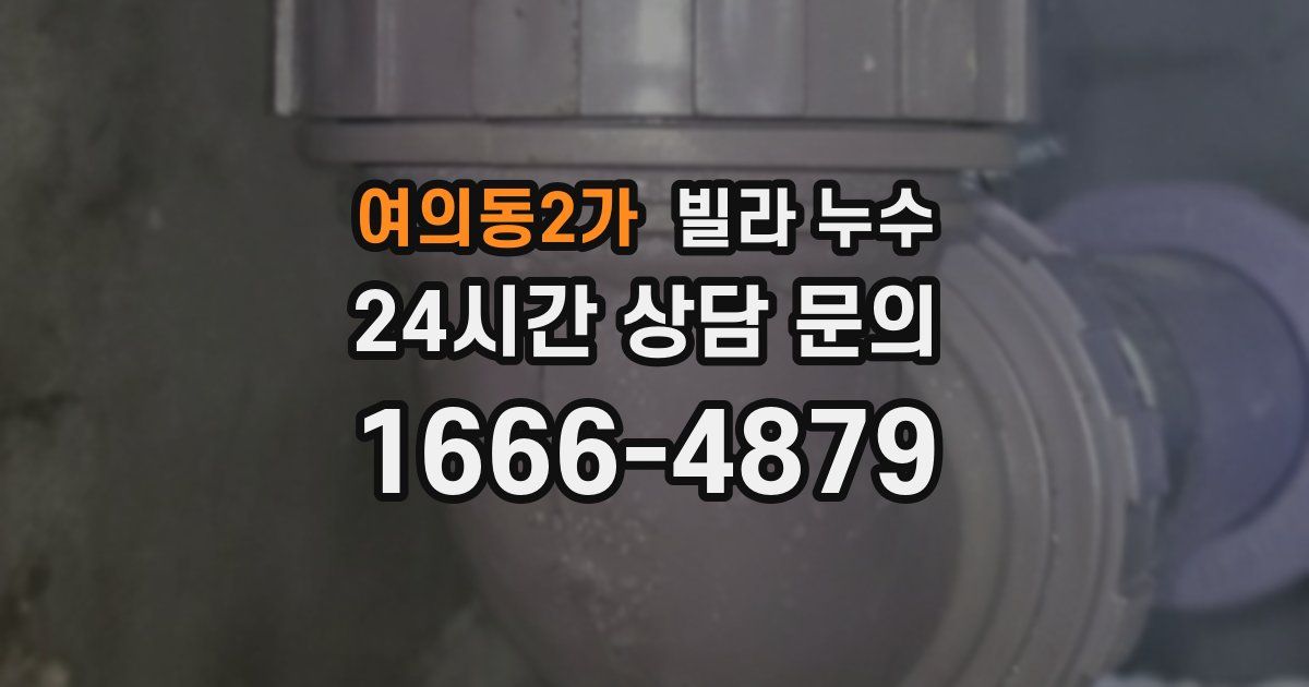 여의동2가 빌라 누수