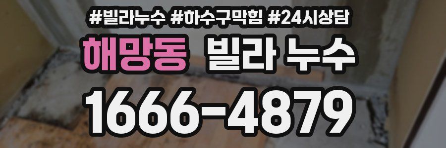 해망동 빌라 누수