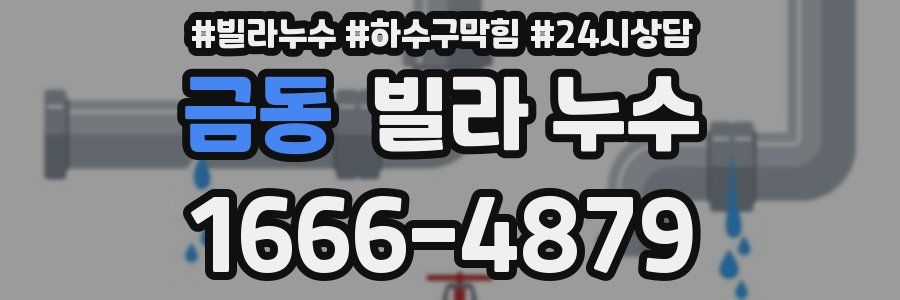 금동 빌라 누수