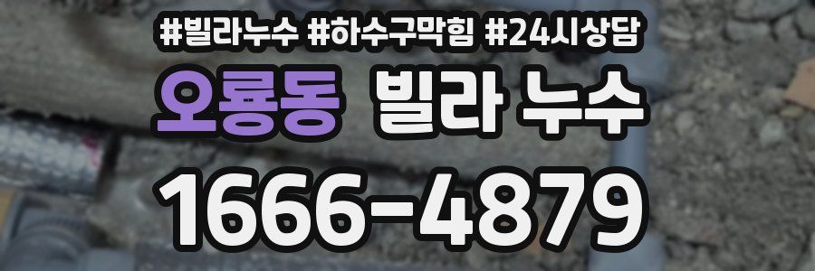 오룡동 빌라 누수