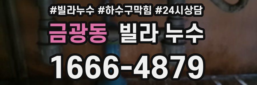 금광동 빌라 누수