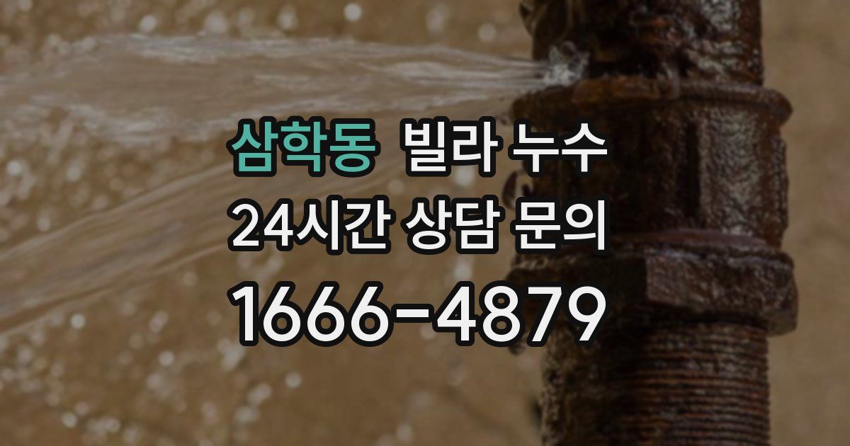 삼학동 빌라 누수