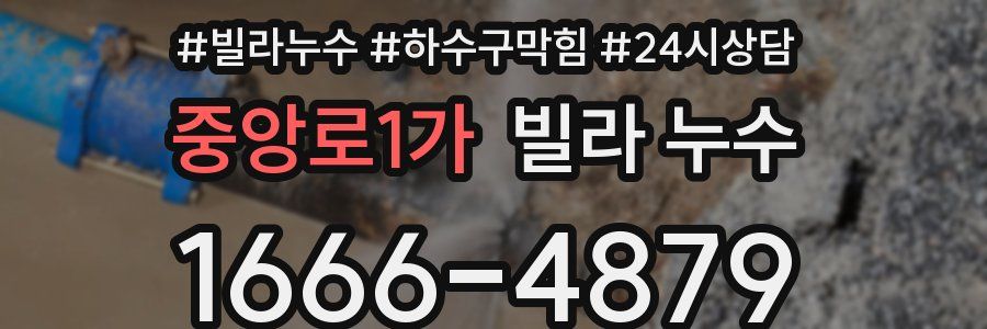 중앙로1가 빌라 누수