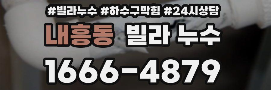 내흥동 빌라 누수