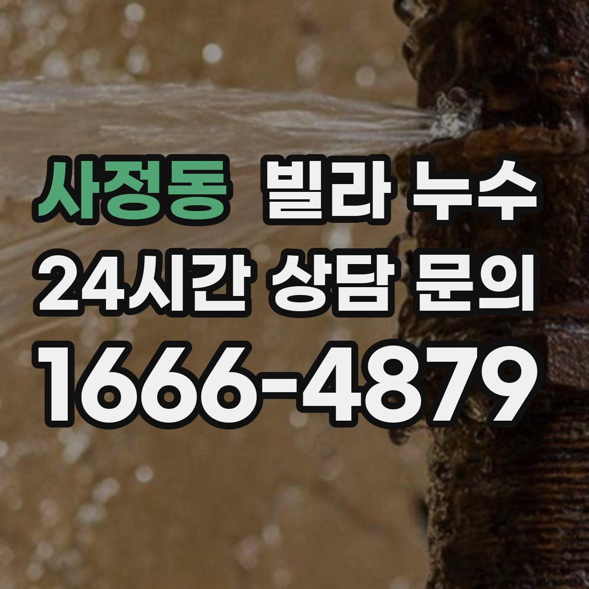 사정동 빌라 누수