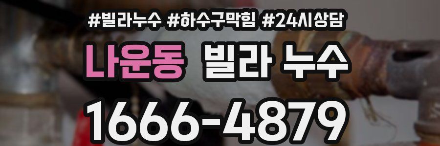 나운동 빌라 누수