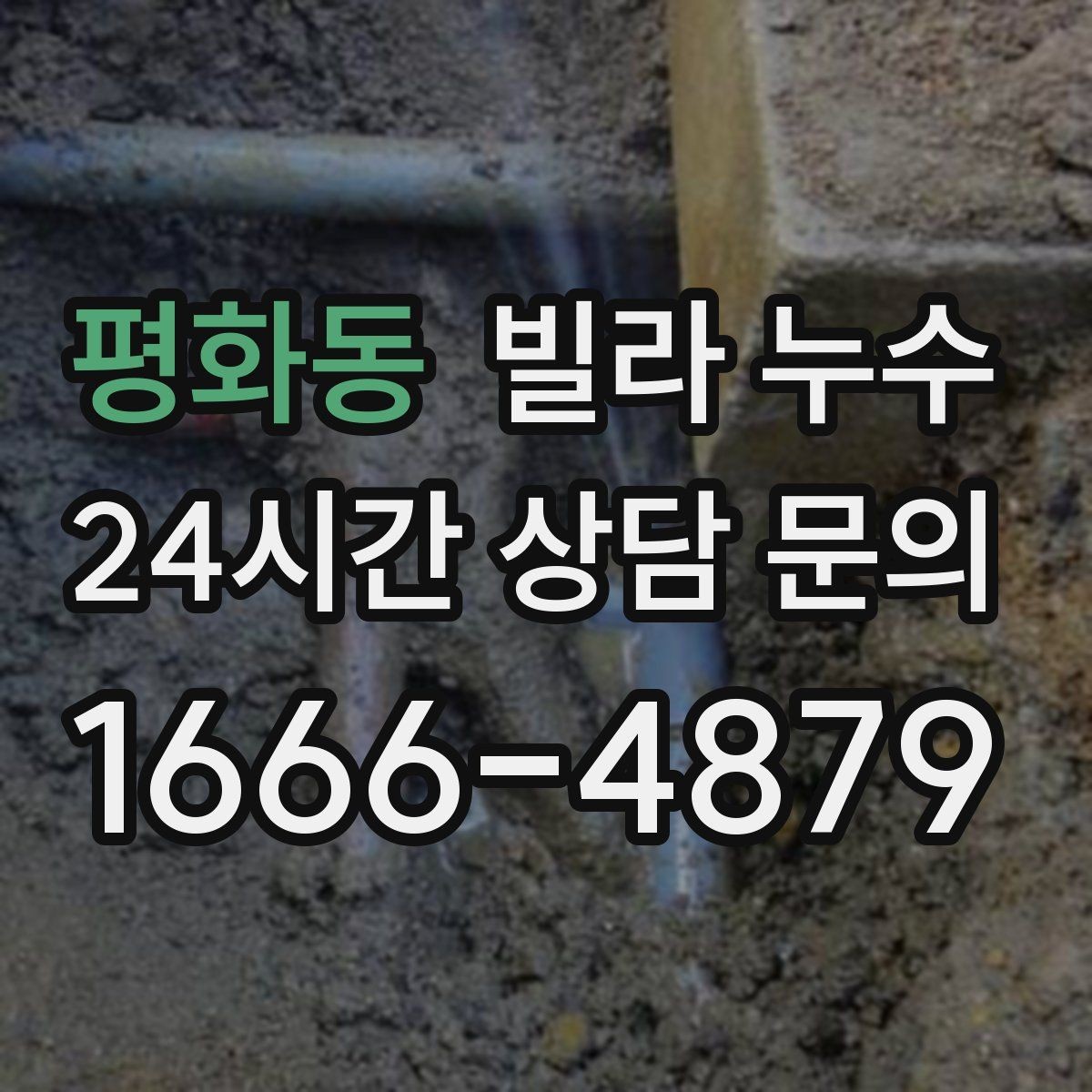 평화동 빌라 누수 환기해도 마르지 않는 얼룩이라면