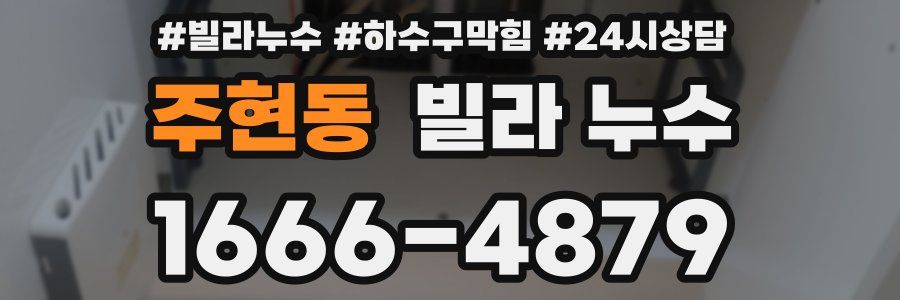 주현동 빌라 누수