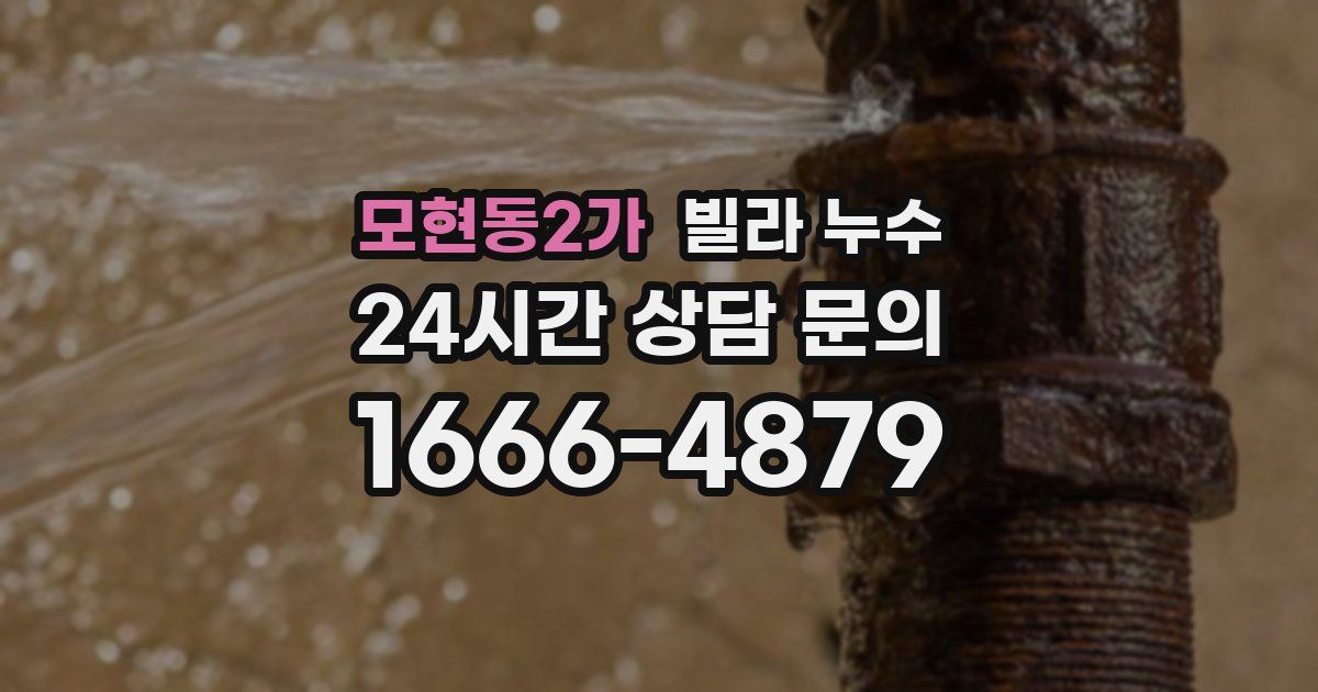 모현동2가 빌라 누수