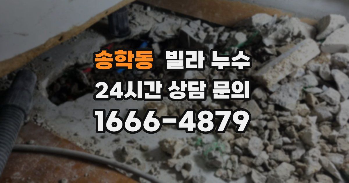 송학동 빌라 누수